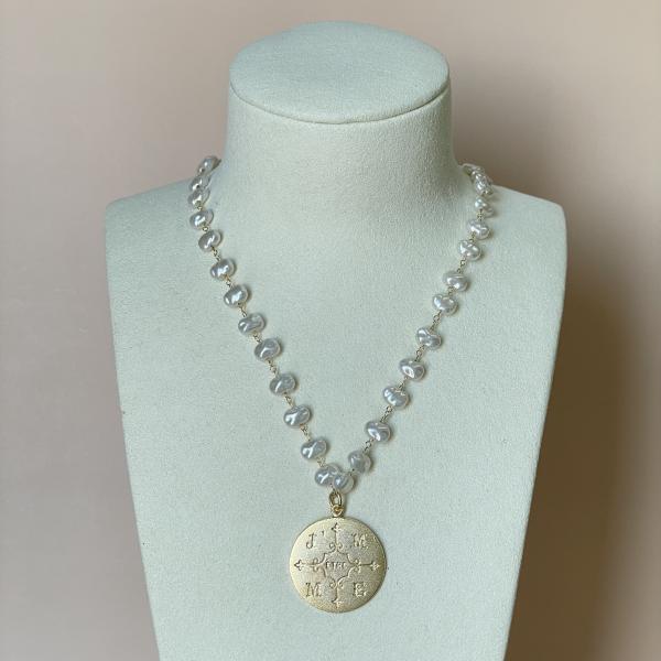 COLLAR MONETA DE PERLAS