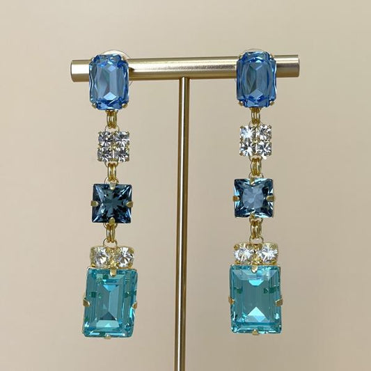 ARETES ROSIE - AZUL