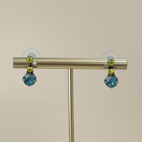 ARETES FANNYS AMARILLO Y AZUL
