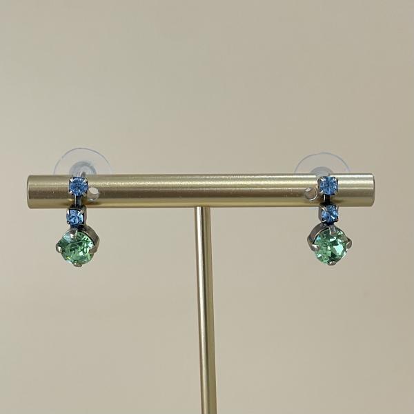 ARETES FANNYS AZUL Y VERDE
