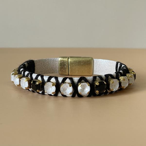 PULSERA RIVOL BLANCO Y NEGRO