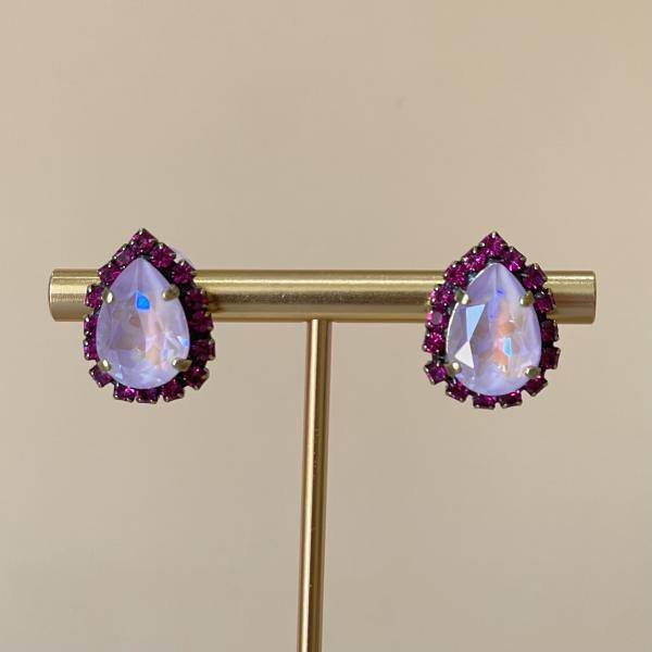 ARETES POST ALANIS LAVANDA