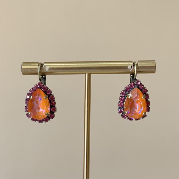 ARETES GANCHO ALANIS CORAL TORNASOL