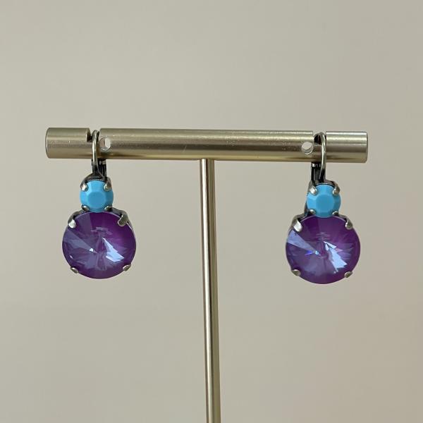 ARETES HALIA TURQUESA MORADO