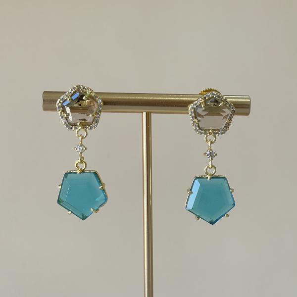 ARETES 2 MULTIGEMSTONES CHAMPAGNE HYDRO