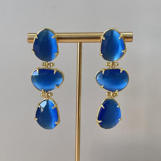 ARETES MARCIA - AZUL