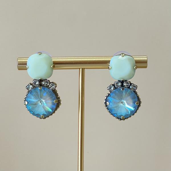 ARETES BRUNET BLANCO TORNASOL