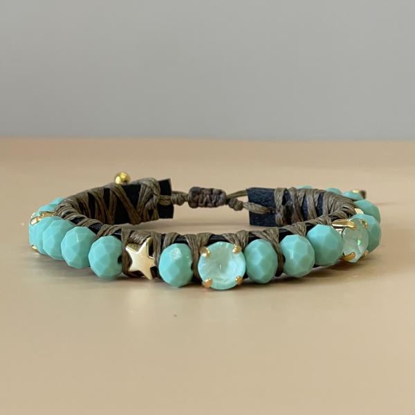 PULSERA FAVORITA PIEDRA TURQUESA -HC