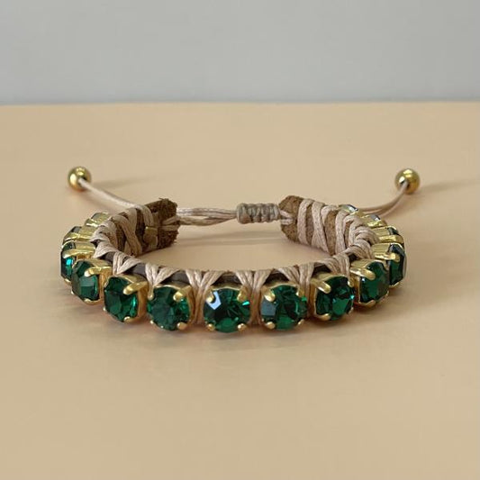 PULSERA FAVORITA VERDE ESMERALDA -HC