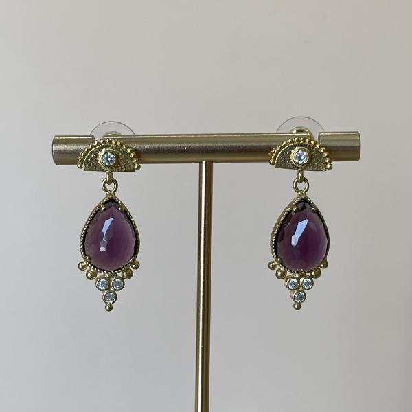 ARETES KAREM PURPLE MEDIA LUNA