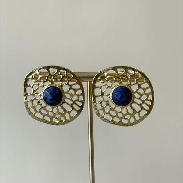 ARETES AMATISTA -AZUL
