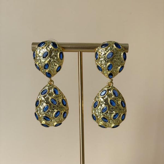 ARETES CALE -AZUL