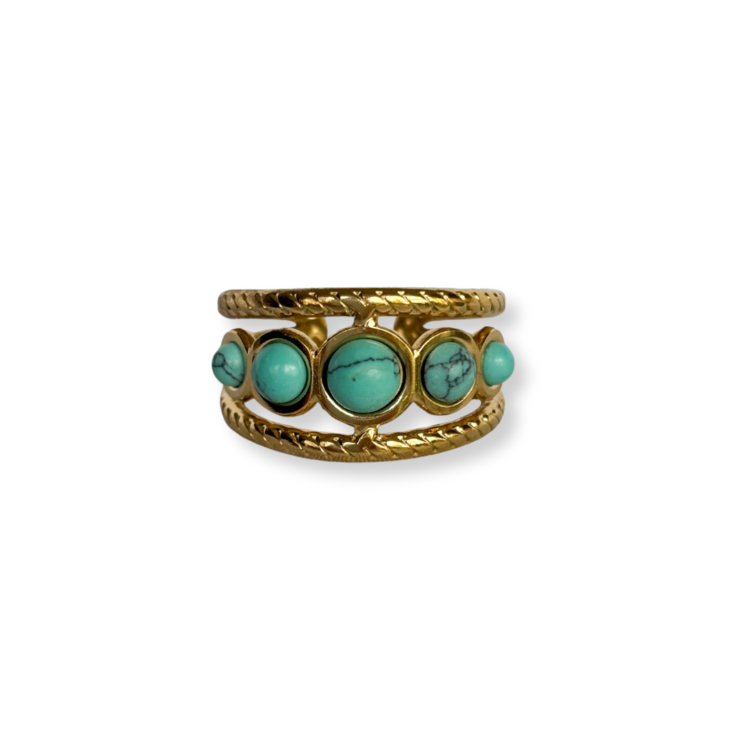 ANILLO CON PIEDRA TURQUESA