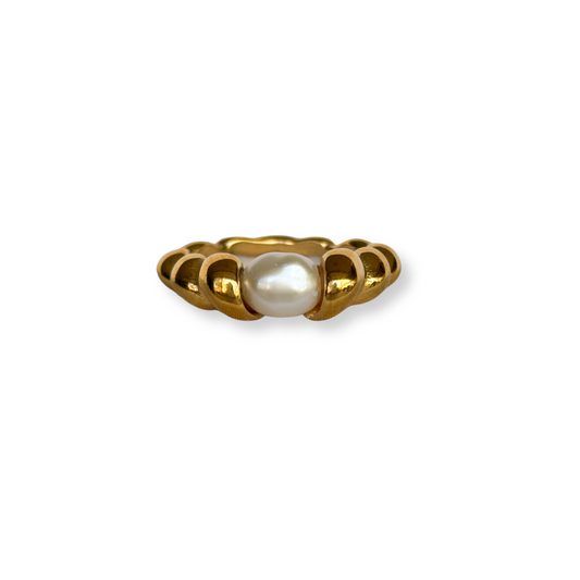 ANILLO TRENZA CON PERLA