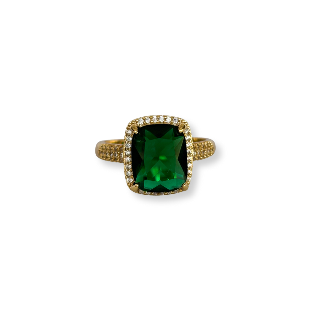 ANILLOS CON CRISTAL EMERALD