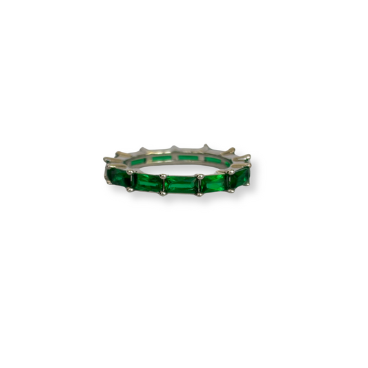ANILLO CRISTAL BAGUETTE II CRISTAL VERDE