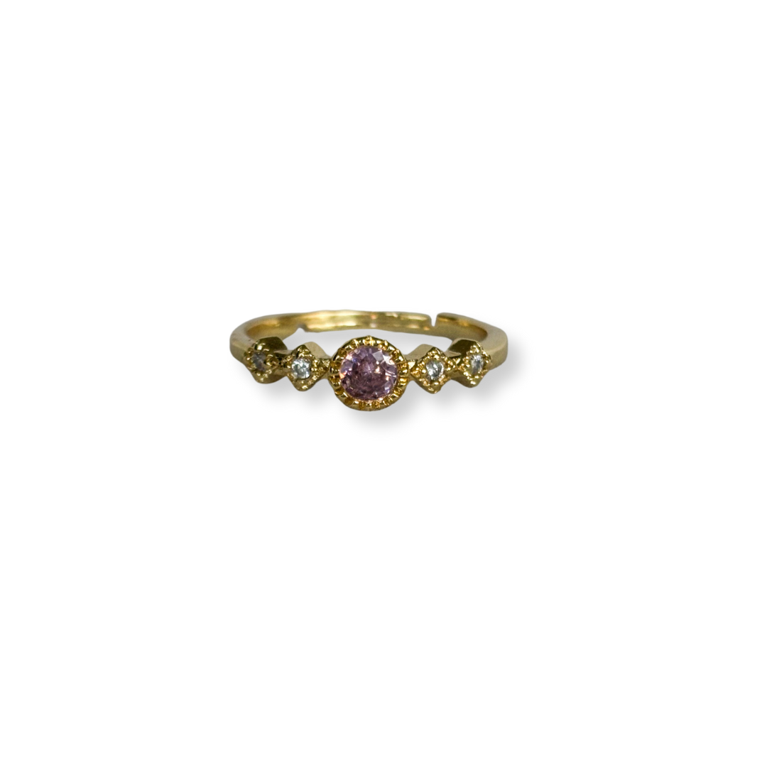 ANILLO CRISTAL ROSA
