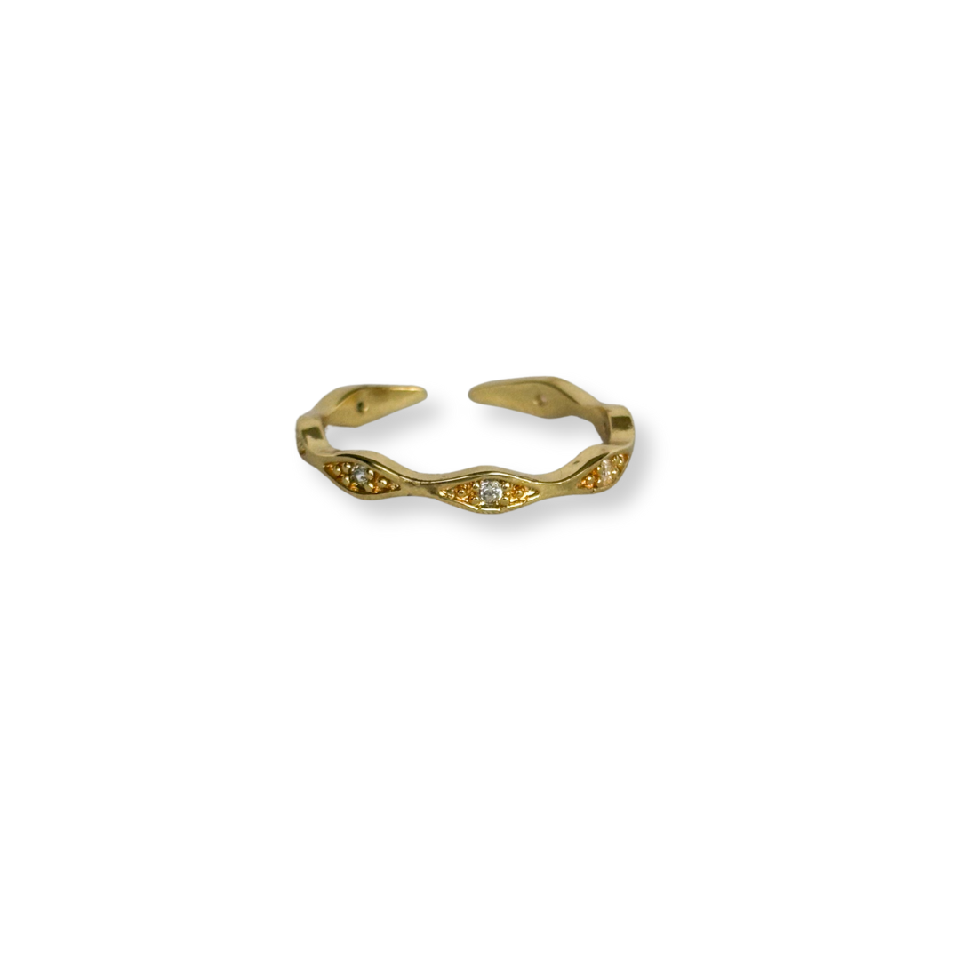 ANILLO SIETE CRISTALES CLEAR
