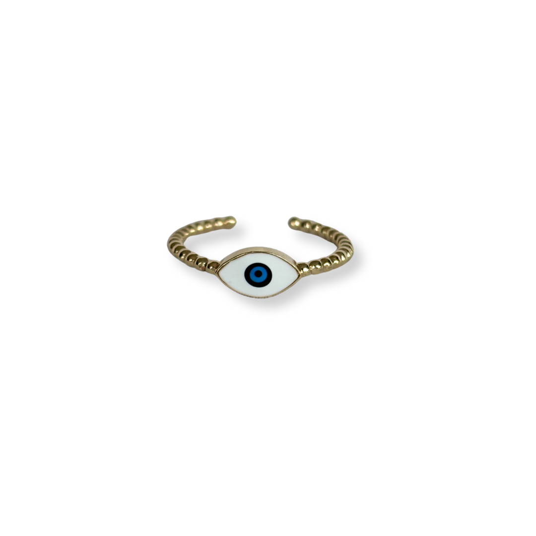 ANILLO BOLITAS CON OJO