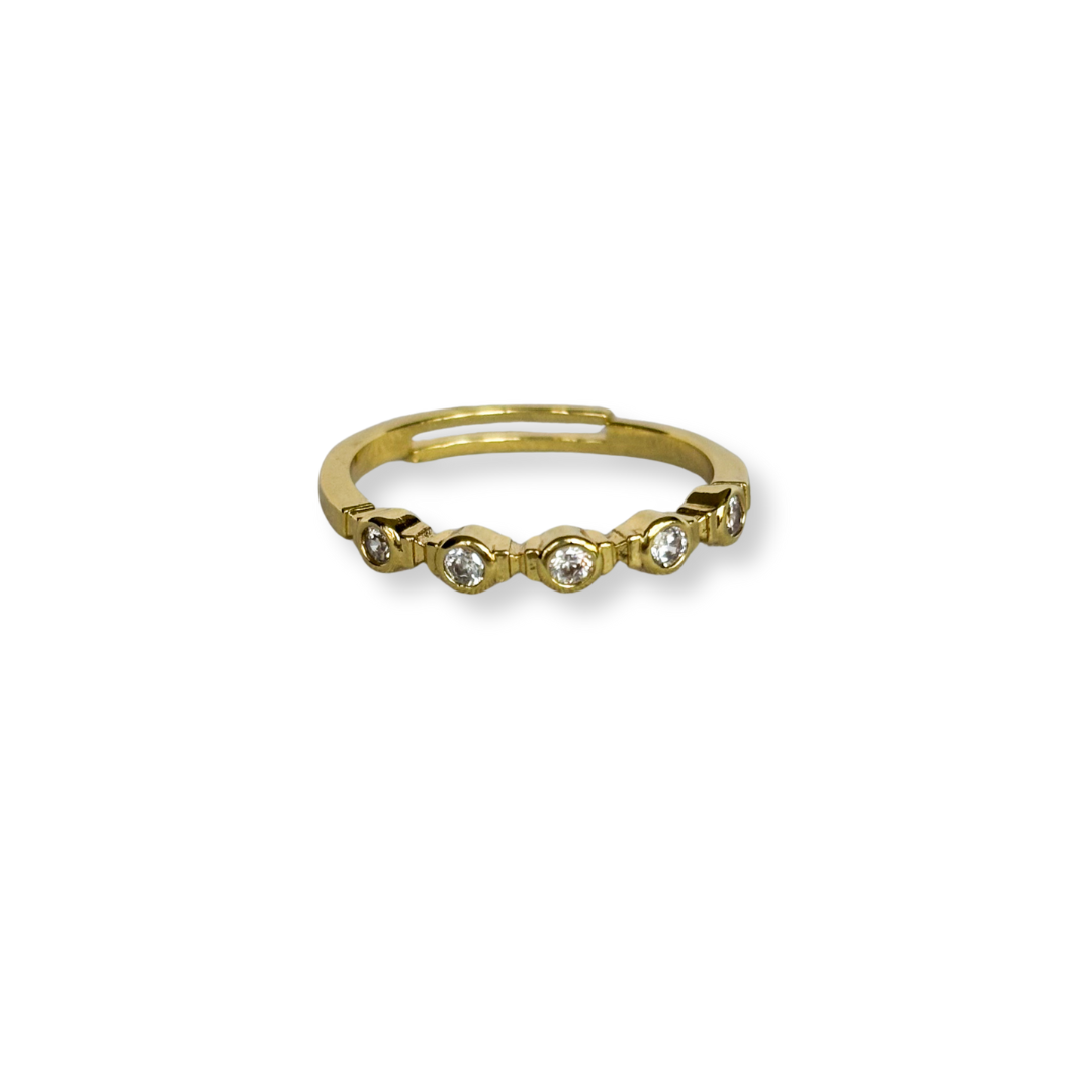 ANILLO CRISTALES CINCO CRISTALES