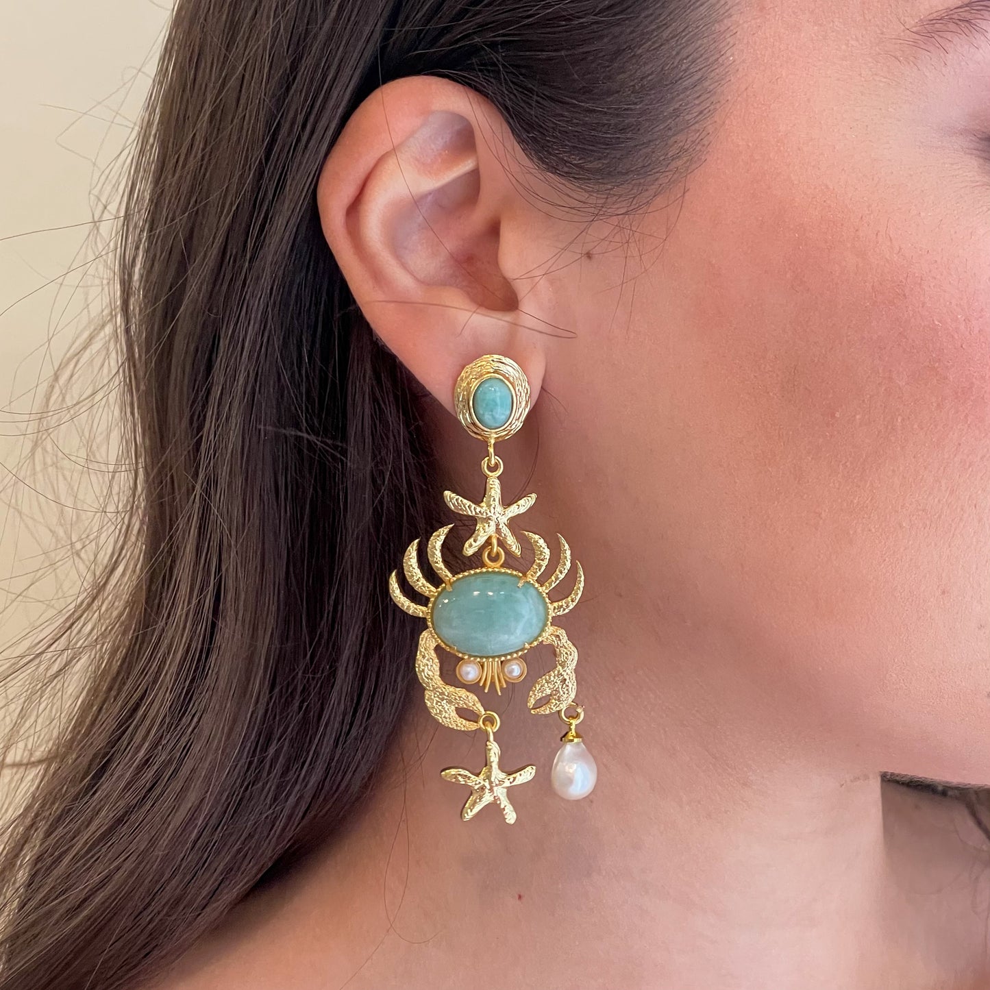 ARETES CANGREJO -MENTA