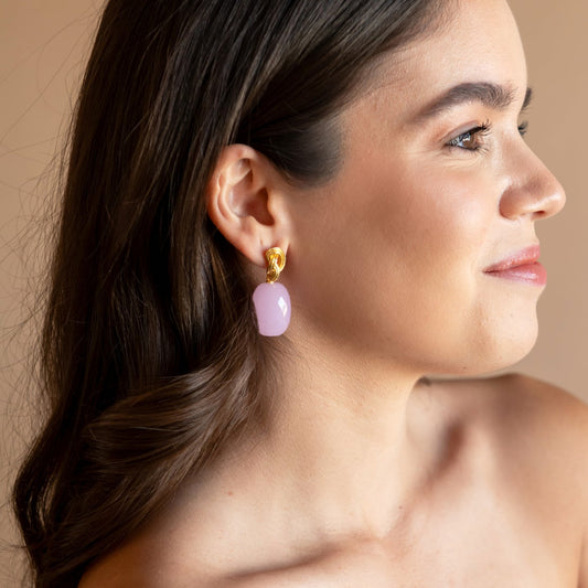 ARETES HEM ROSE CHALCEDONY HYDRO