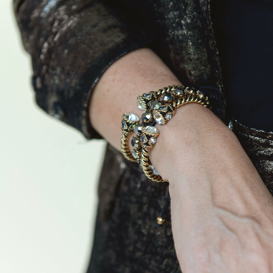 BRAZALETE CUFF CRISTAL CLEAR