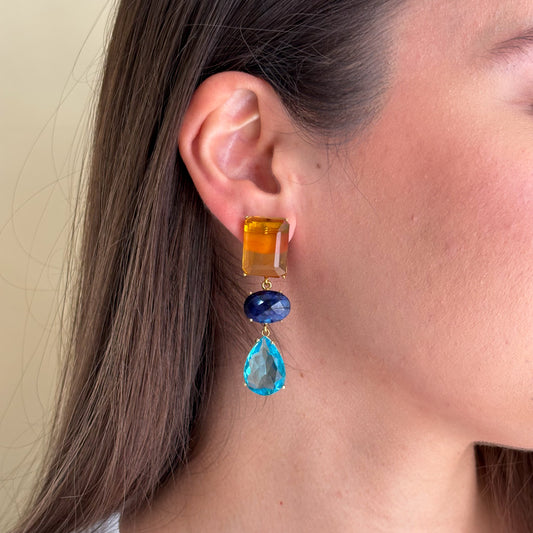 ARETES 3 GEMSTONE CHAMPAGNE