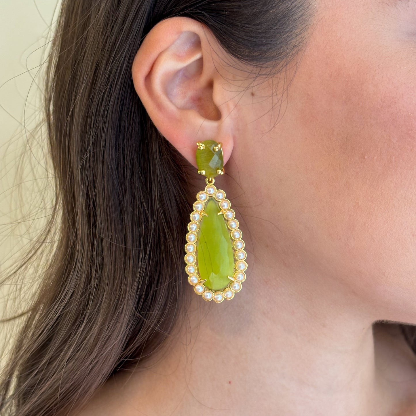 ARETES DION DROP VERDE