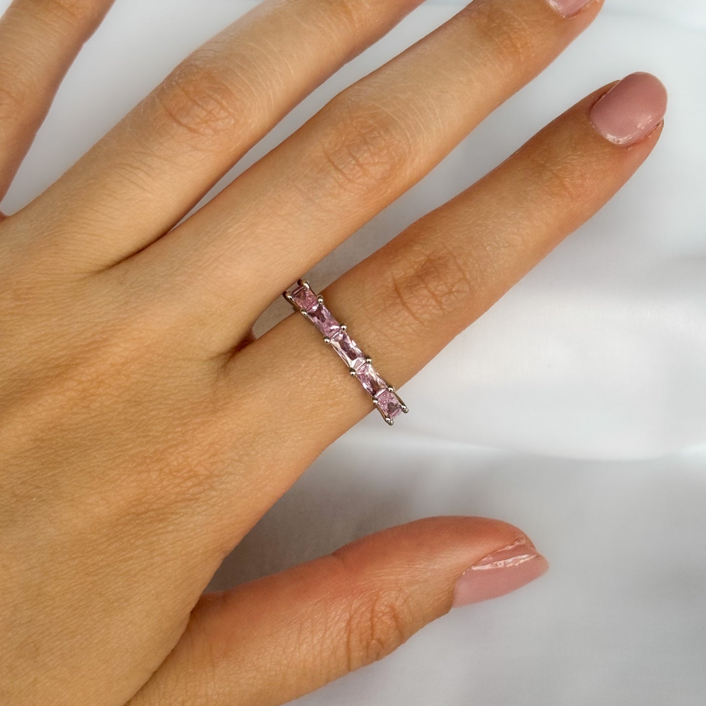 CRISTAL BAGUETTE II CRISTAL ROSA SILVER