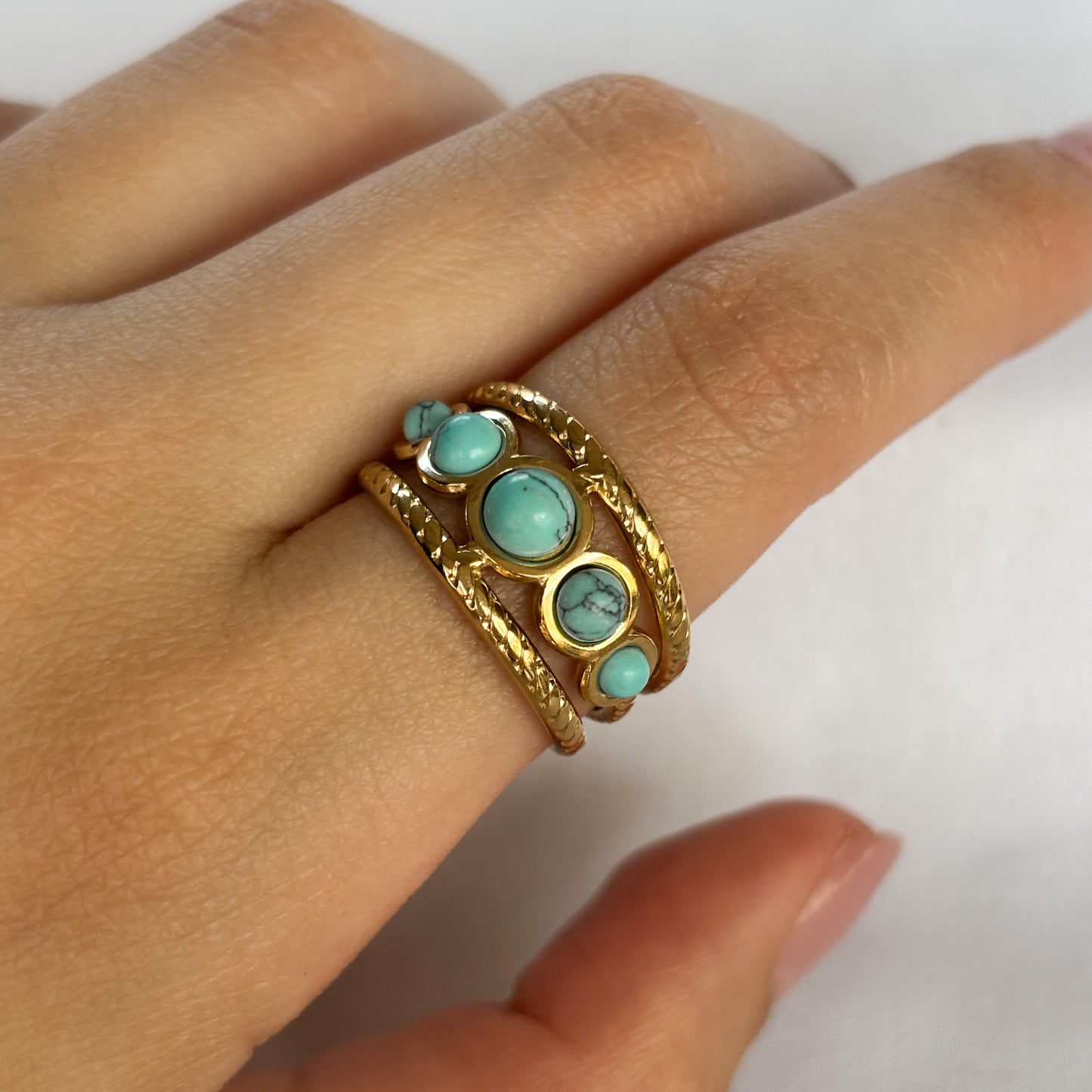 ANILLO CON PIEDRA TURQUESA