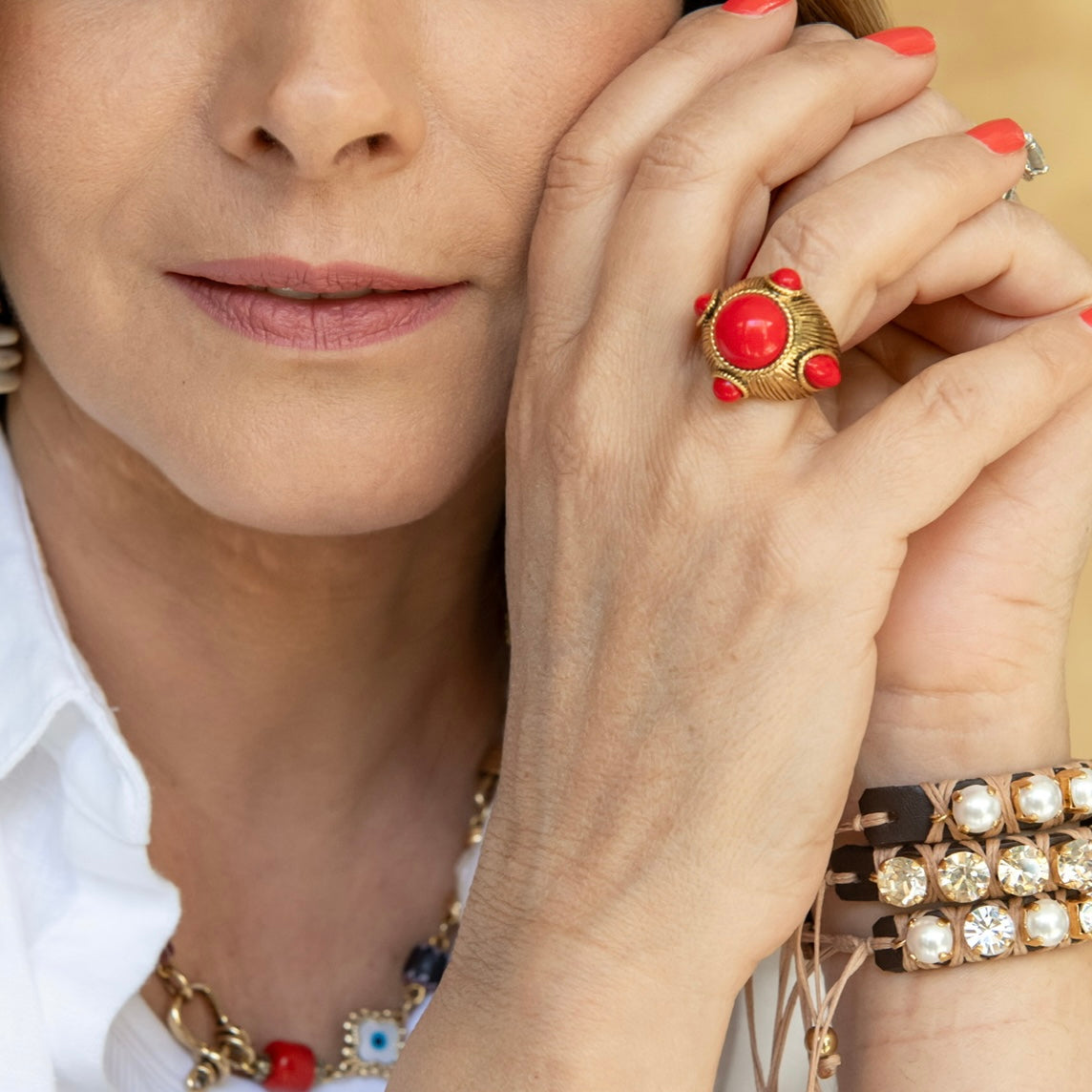 ANILLO ROJO GOLD
