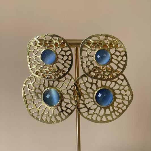 ARETES MONNGUS -AZUL
