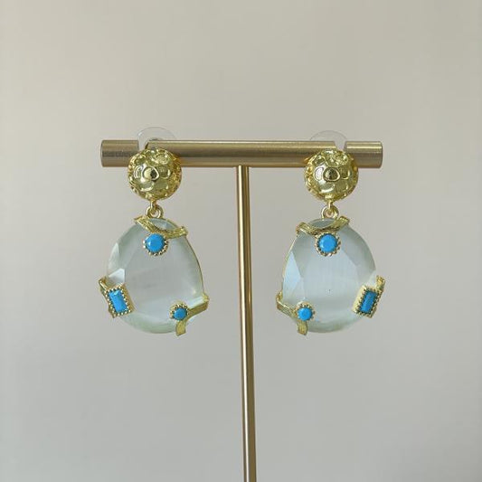 ARETES AMANTIS TURQUESA