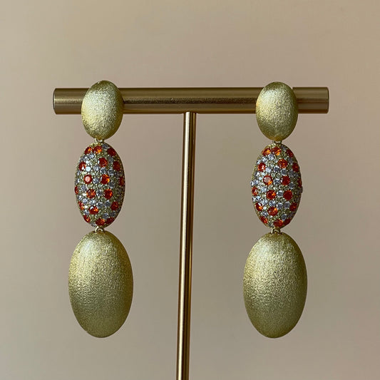 ARETES MAYA -NARANJA