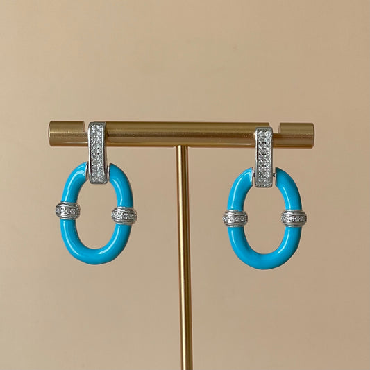 ARETES LIBANO AZUL