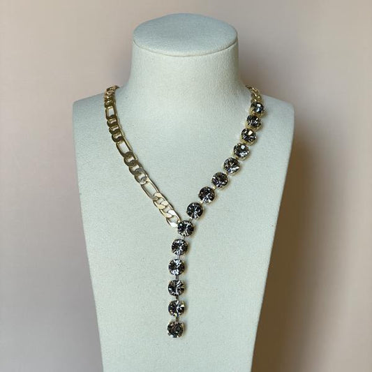 COLLAR SHINING CRISTAL GRIS