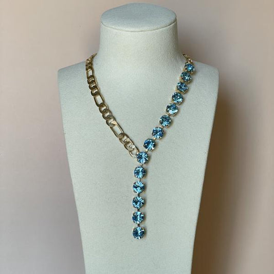 COLLAR SHINING CRISTAL AZUL