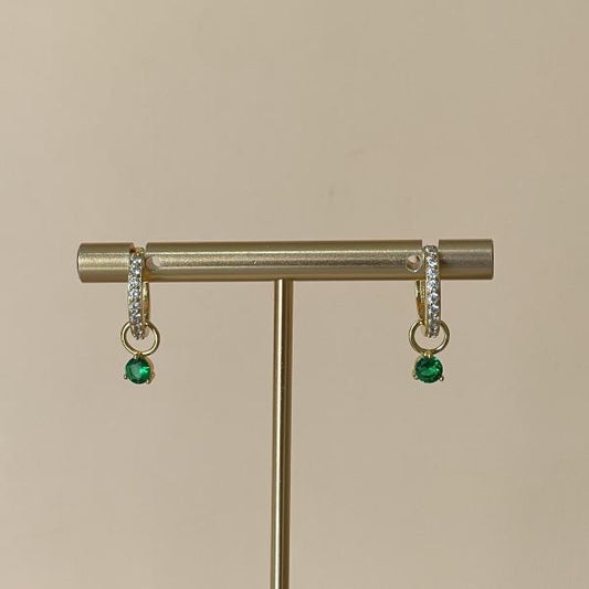 ARRACADAS CRISTAL EMERALD