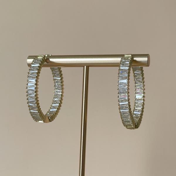 ARRACADAS GRANDES CRISTAL BAGUETTE