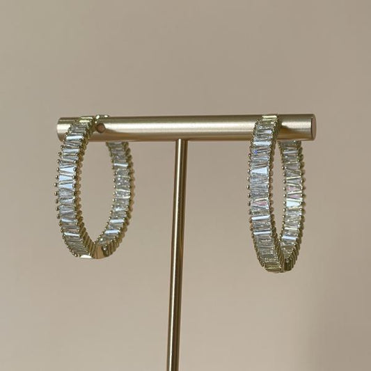 ARRACADAS GRANDES CRISTAL BAGUETTE