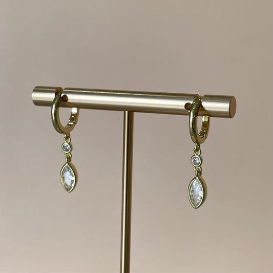 ARRACADAS CON DROP DE CRISTAL