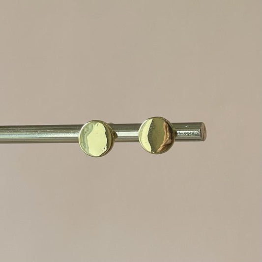 ARETES BOTON DORADO