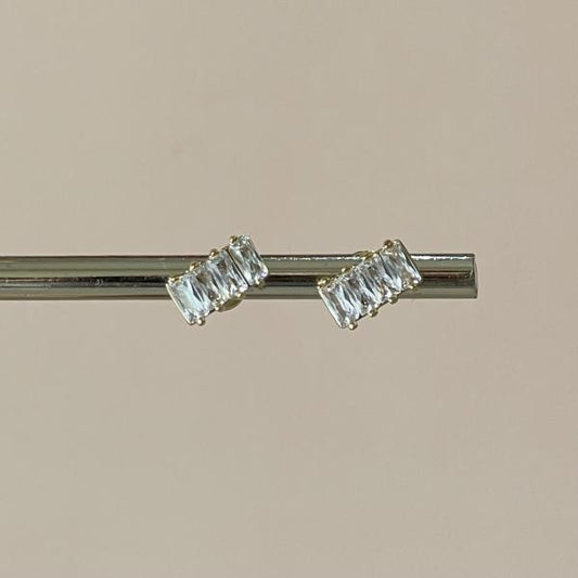 ARETES CRISTAL BAGUETTE