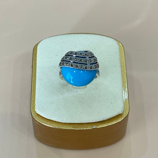 ANILLO HEXA TURQUESA