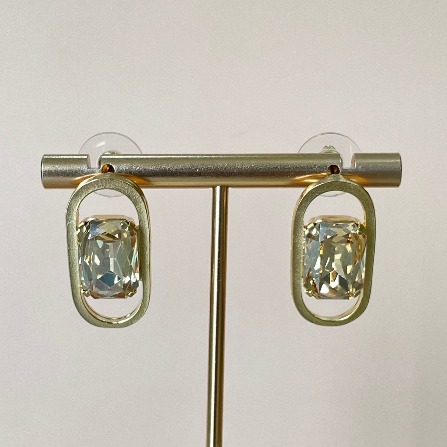 ARETES AURA CRISTAL DORADO