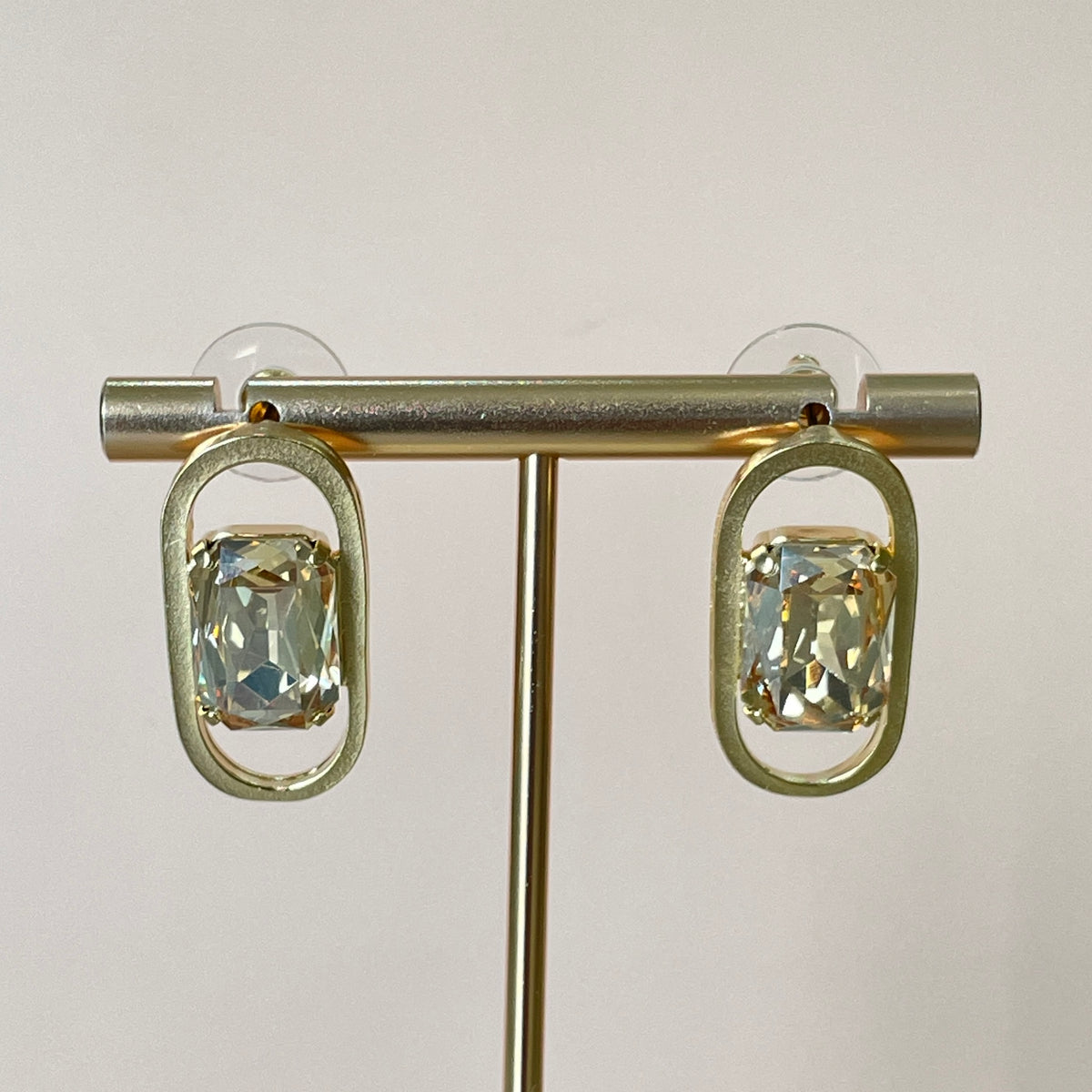ARETES AURA CRISTAL DORADO