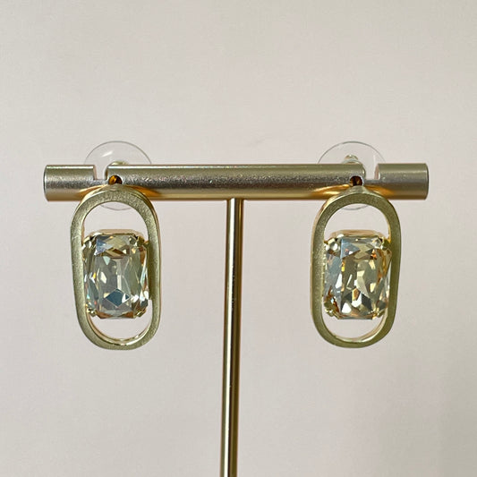 ARETES AURA CRISTAL DORADO