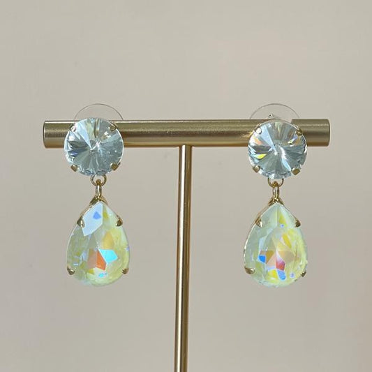 ARETES ROMALIA CLEAR BLANCO TORNASOL