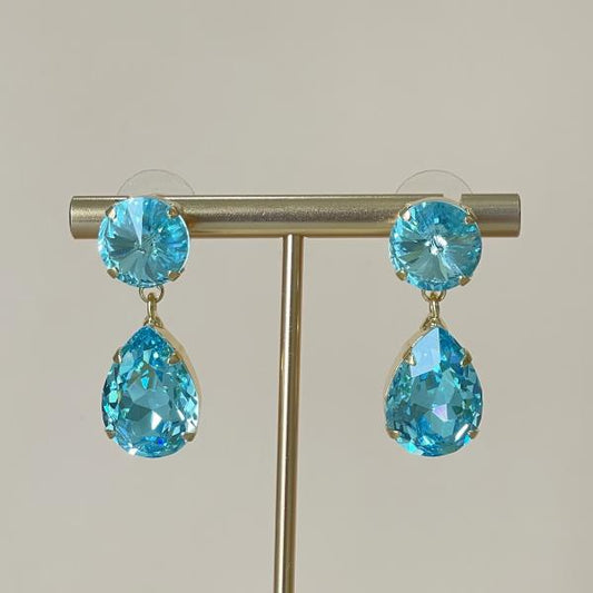 ARETES ROMELIA AZUL CELESTE